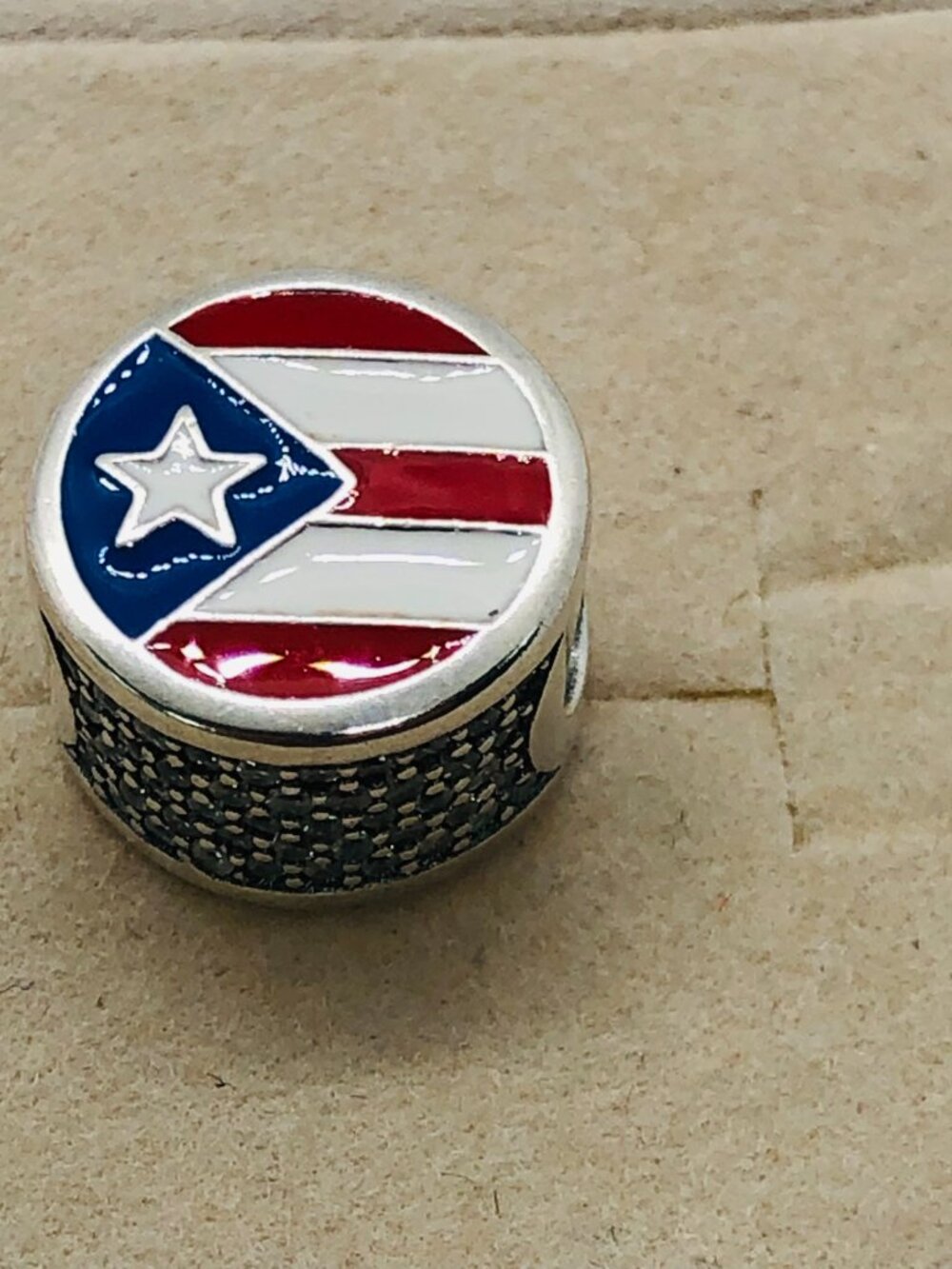 ✨🔥Pandora Puerto Rico Bead Charm S925 Silver with box